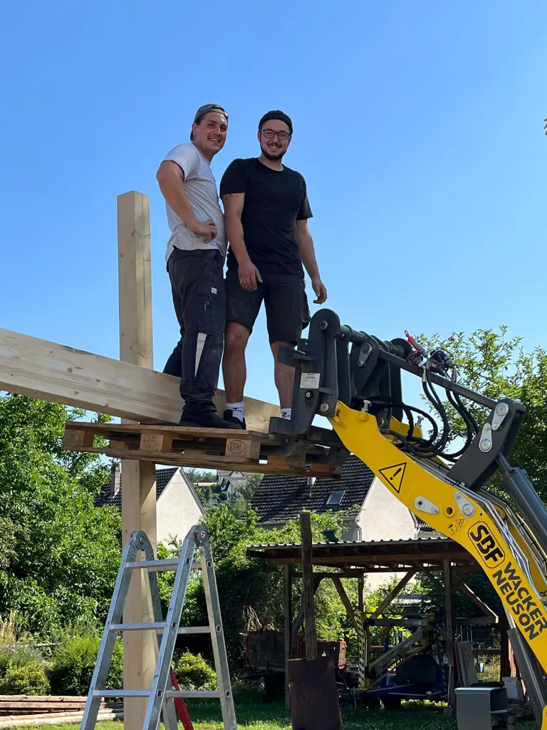 Unser Lager wird gebaut